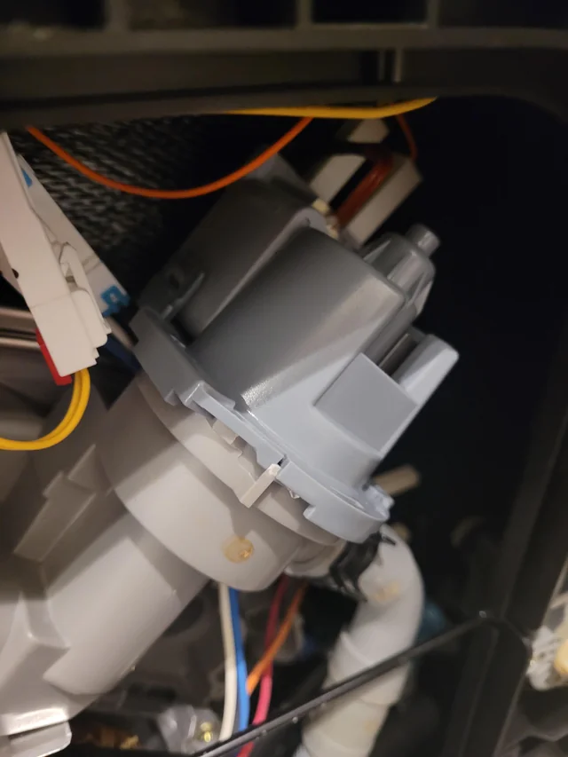 faulty drain pump on a samsung dishwasher